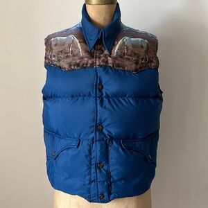 Rare 1970’s vintage western horses cowboy vest
